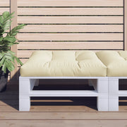 Cuscino per Pallet Crema 80x80x12 cm in Tessuto 360493