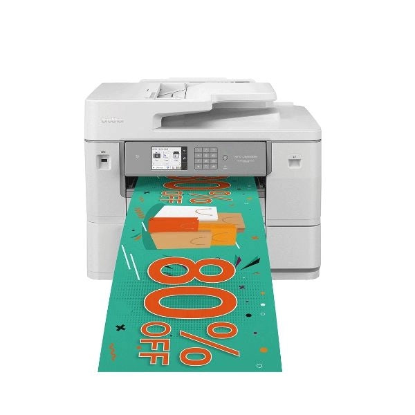 Multifunzione brother mfc-j6959dw ink a3 duplex dadf fax wifi lan nfc stampa banner con lunghezza fino a 2.7m - MFCJ6959DWRE1