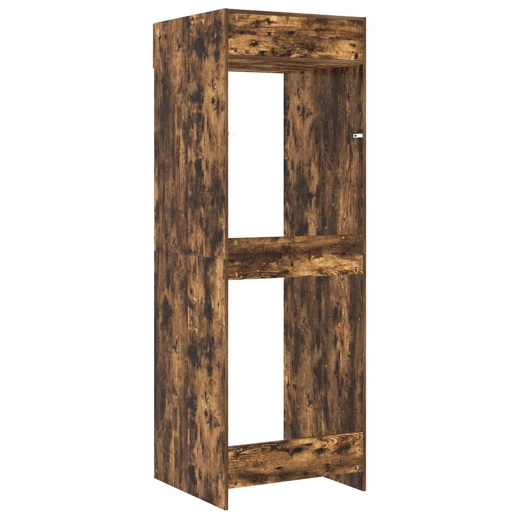 Mobiletto per lavatrice Rovere fumé 67,5 x 68 x 200 cm