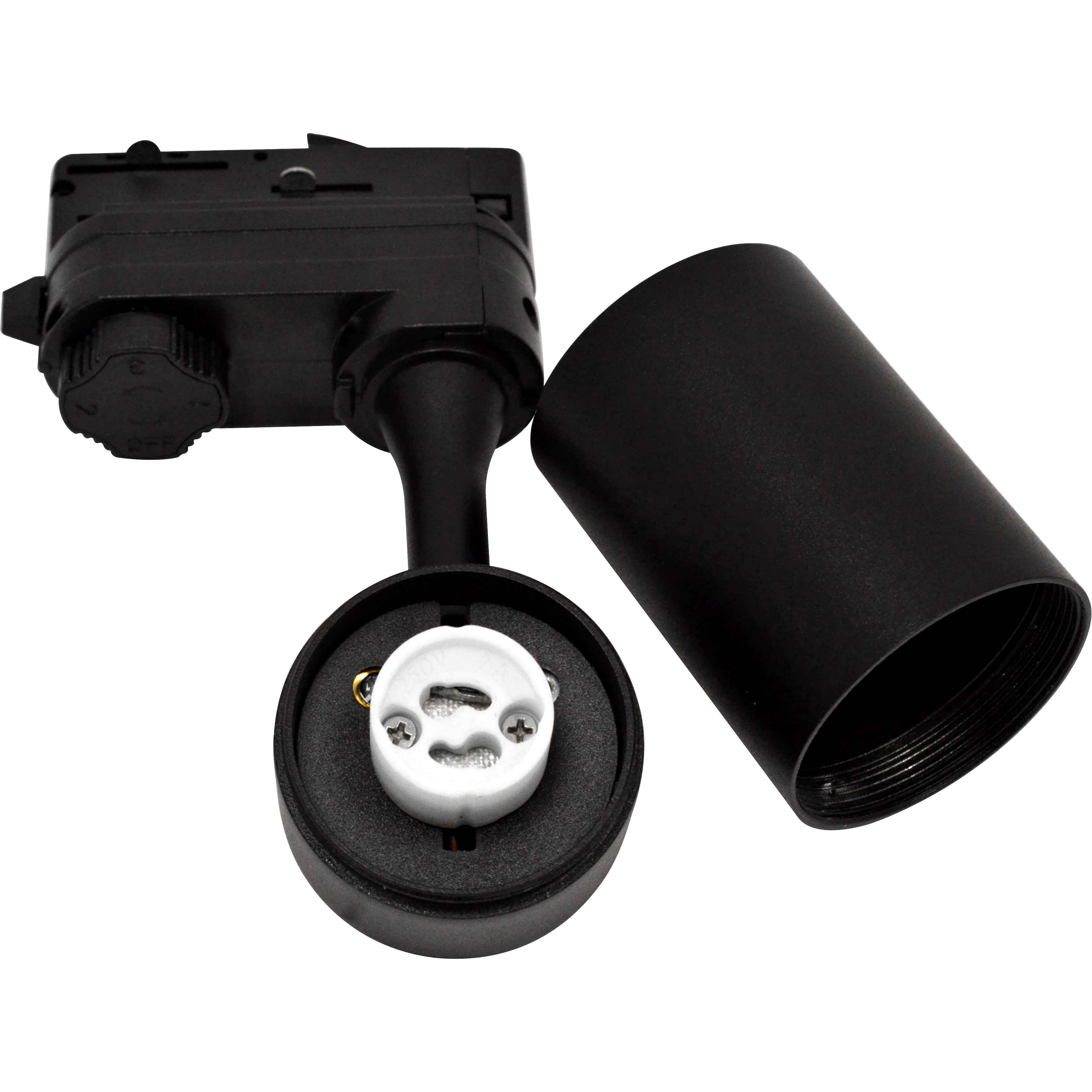 Track Light porta faretto GU10 50x100mm Nero