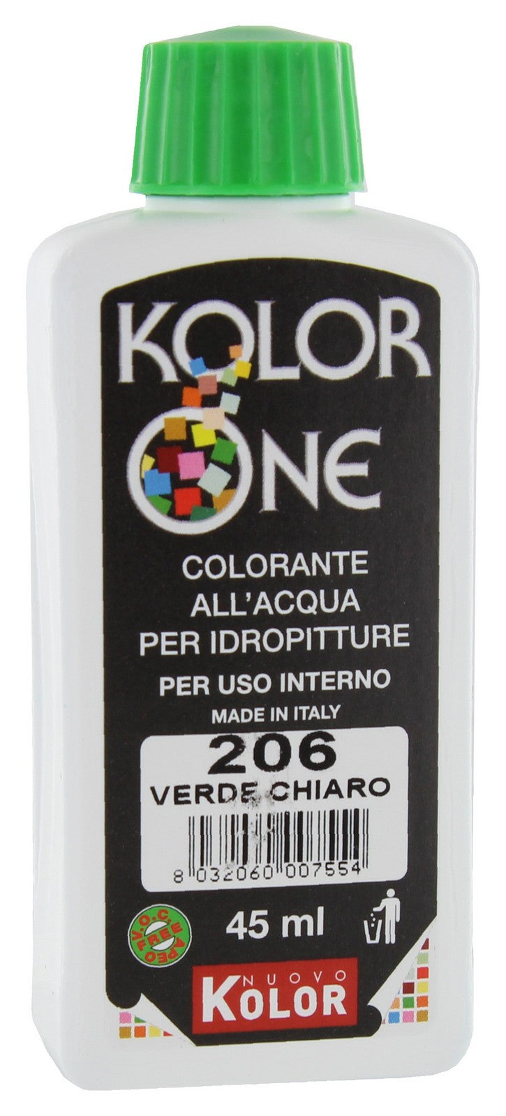 color-ante kolor one ml.45 n.206 verde chiaro cod:ferx.27811