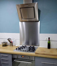 ZOIMANIA - Pannello Paraschizzi - Inox Aisi 304 - Cucina - Profondità 50 Dimensione Paraschizzi: L70 x P50