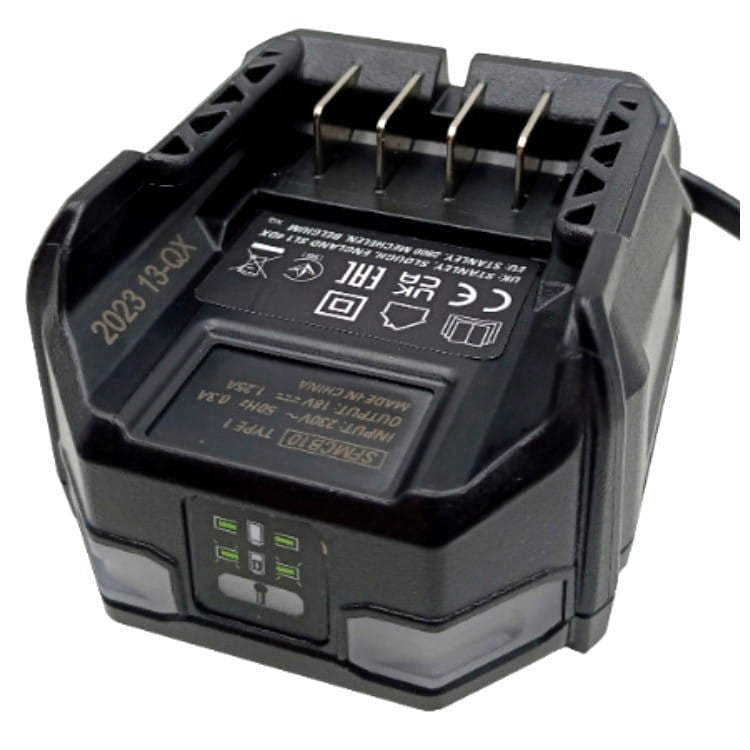 Stanley FatMax SFMCB10 – Caricabatterie V20 18 V, 1.25 A