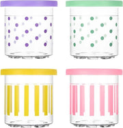 Congelatore per Gelato - Resistentente al Congelamento - 4 Pezzi - Adatto per Ninja Creami NC301/NC300 - BPA Inerte