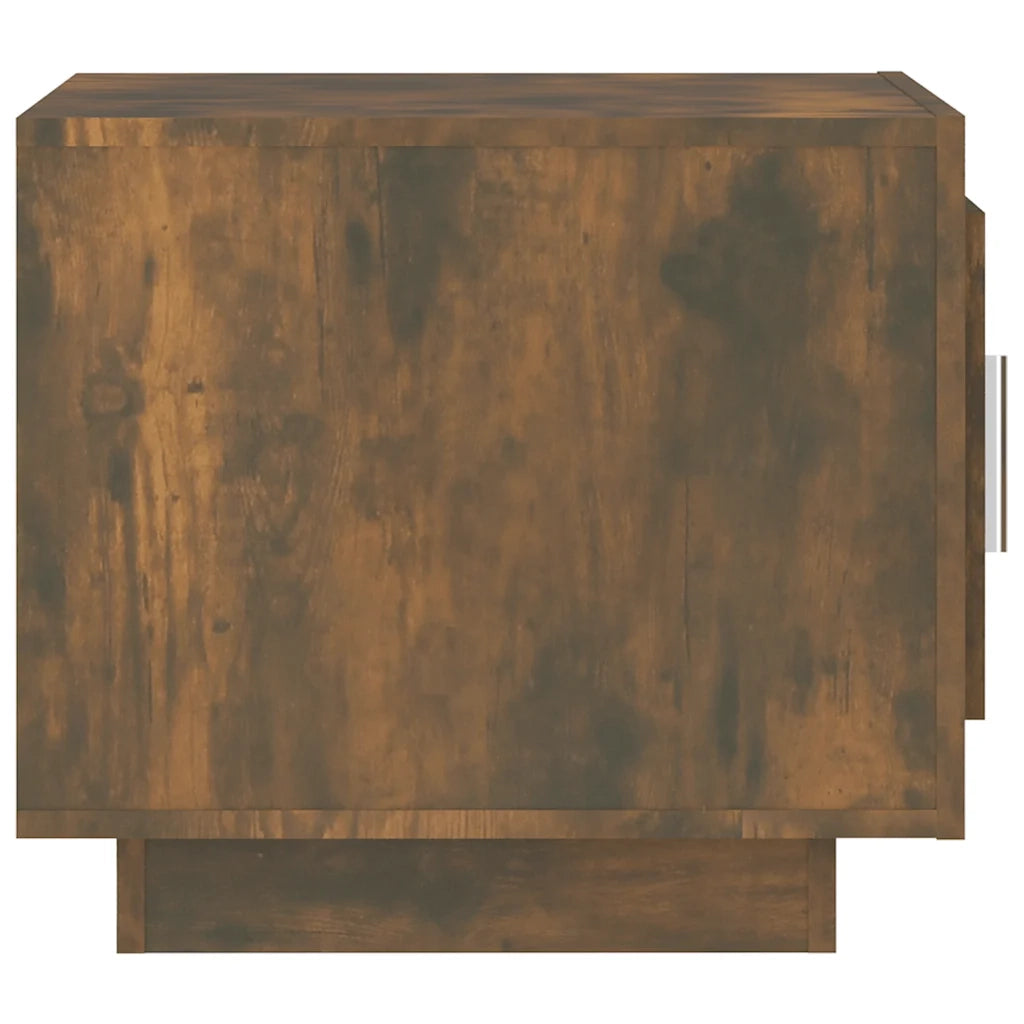 Tavolino da Salotto-Tavolino da soggiorno-Tavolo Rovere Fumo 51x50x45cm in Legno Multistrato