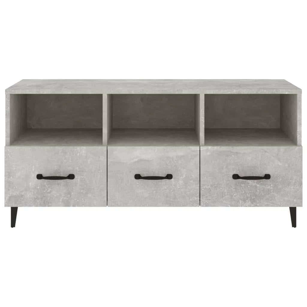 Mobile TV multimediale mensola TV credenza TV sala da pranzo soggiorno camera da letto 102 x 35 x 50 cm legno ingegnerizzato grigio 02_0025577