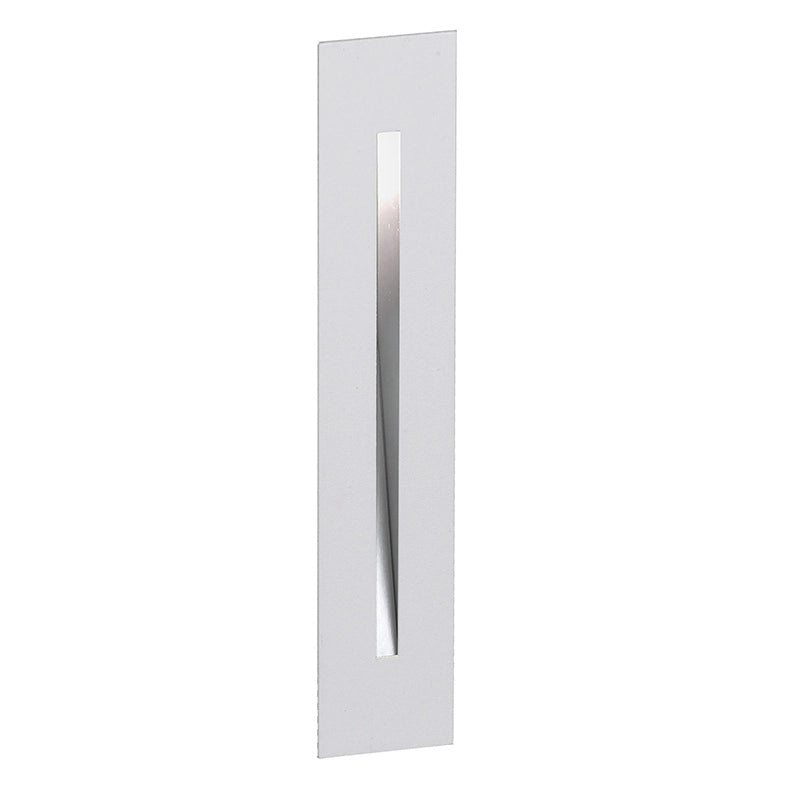 REQ Segnapasso Verticale LED 3,5W 3000K CRI90 IP40 - Faretto da incasso a parete Bianco per Cartongesso e Muratura - Rossini Illuminazione
