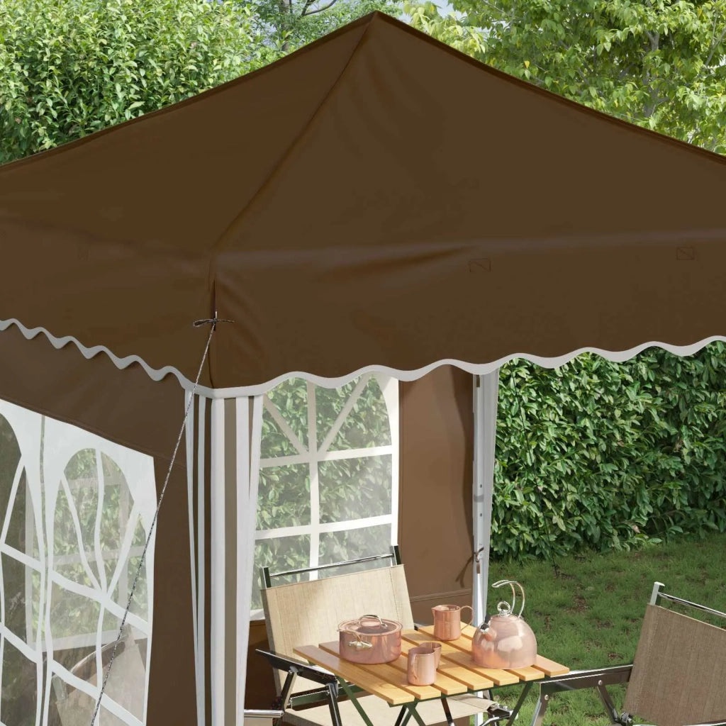 Tenda per feste a pop-up 195 x 195 x 245 cm Tortora