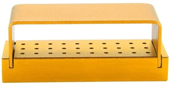 Contenitore di Sterilizzazione per Tandem - Box di Acciaio Inossidabile - Contenitore di Disinfezione con Coperchio - Standard per Tandem per Pratiche Odontoiatriche - 30 Fori - 7 x 2,5 x 3 cm - Contenitore di Disinfezione