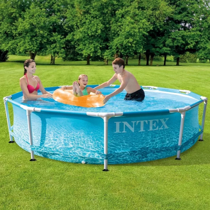 PISCINA CON TELAIO 'LINEA FRAME' cm 305 x 76 - 4485lt pompa 1250 l/h  - INTEX