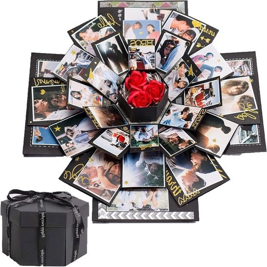 Scatola di Sorpresa Artigianale - Regalo per Natale, Giorno della Madre, Anniversario, San Valentino e Matrimonio con Regali Unici