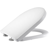 Premium d-shape soft close bianco sedile wc bagno | top fissaggi