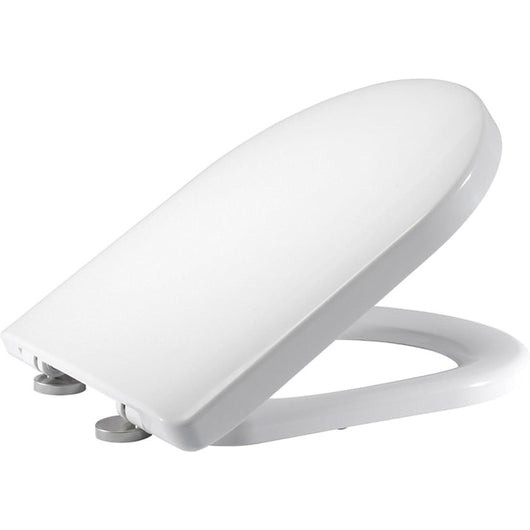 Premium d-shape soft close bianco sedile wc bagno | top fissaggi