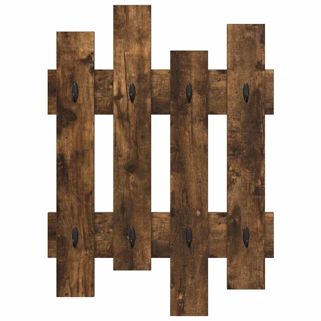 Appendiabiti a muro Rovere fumé 60 x 3 x 82 cm 874479