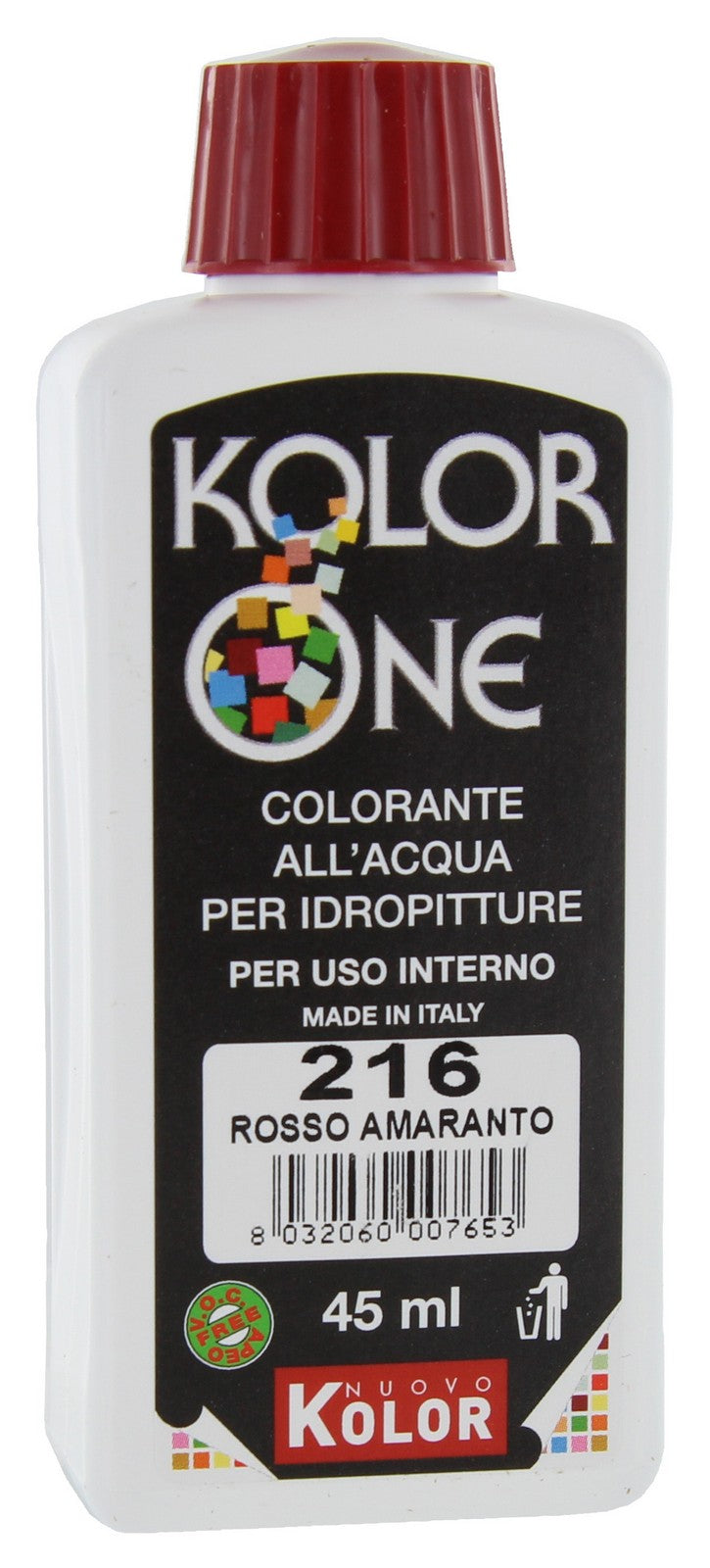 color-ante kolor one ml.45 n.216 rosso amaranto cod:ferx.27834