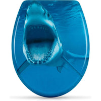 sedile wc con abbassamento automatico shark attack design t