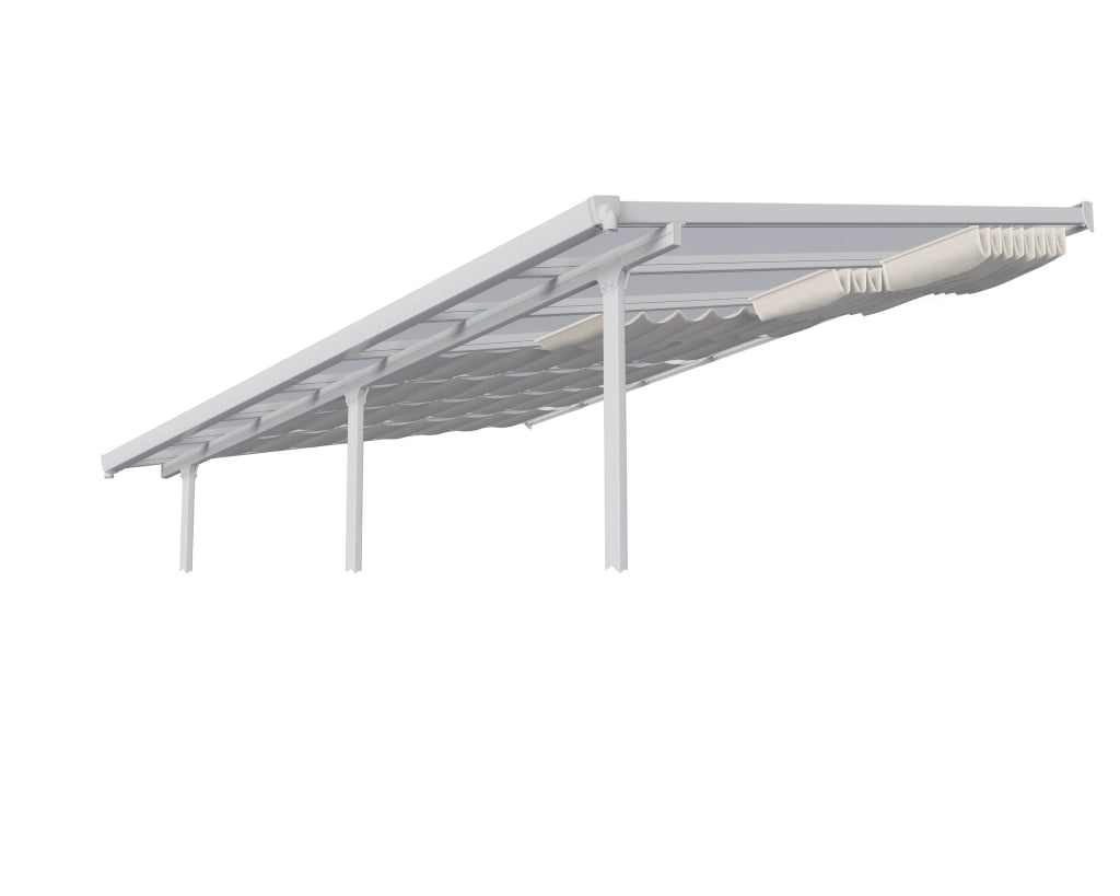 Tenda da Tetto Per la Pergola 3X3 m Bianco