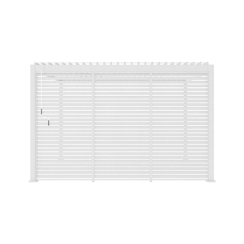 Persiana in alluminio da 1.3m per pergola a lamelle triomphe, bianco