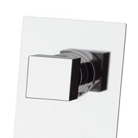 Rubinetto con piastra quadra per doccia con deviatore - serie skyline