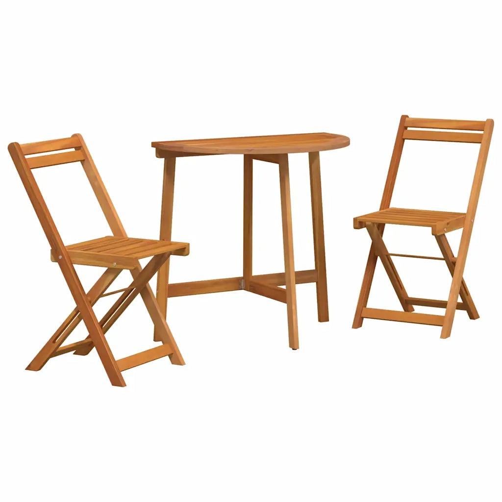 Set bistrot 3 pcs Olio Naturale Legno di Acacia Massello 4105506