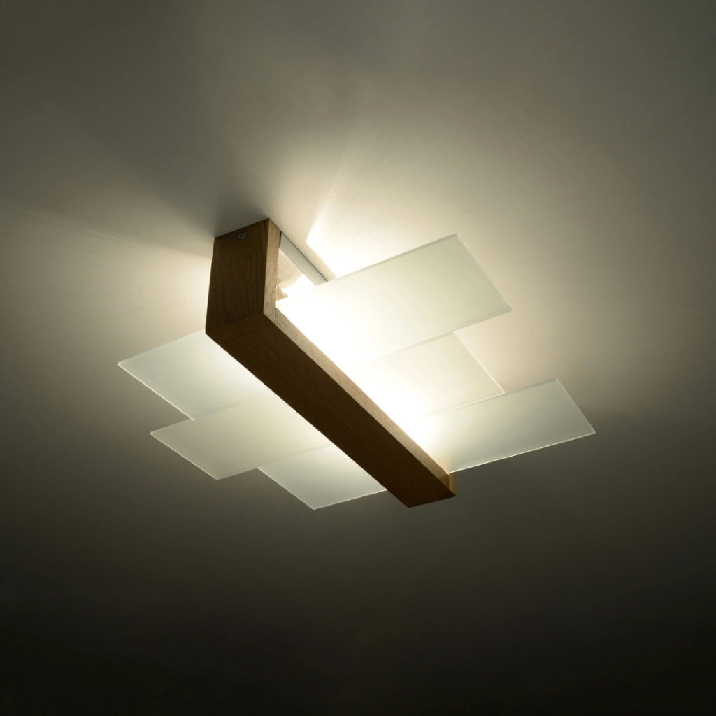 Lampada da parete moderna scandinava a soffitto FENIKS Peach Puff 2x15W LED