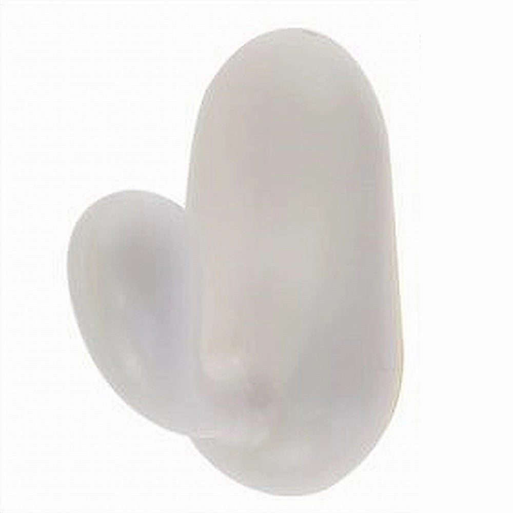 Trade Shop - Set 2 Ganci Appendini Parete Adesivi Casa Cucina Bagno Attaccapanni Bianco 87016 -