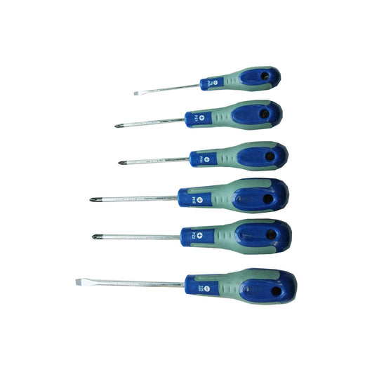 Cacciaviti a Taglio e Croce Philips PH Pozidriv PZ Giraviti Assortiti Set 6 Pz