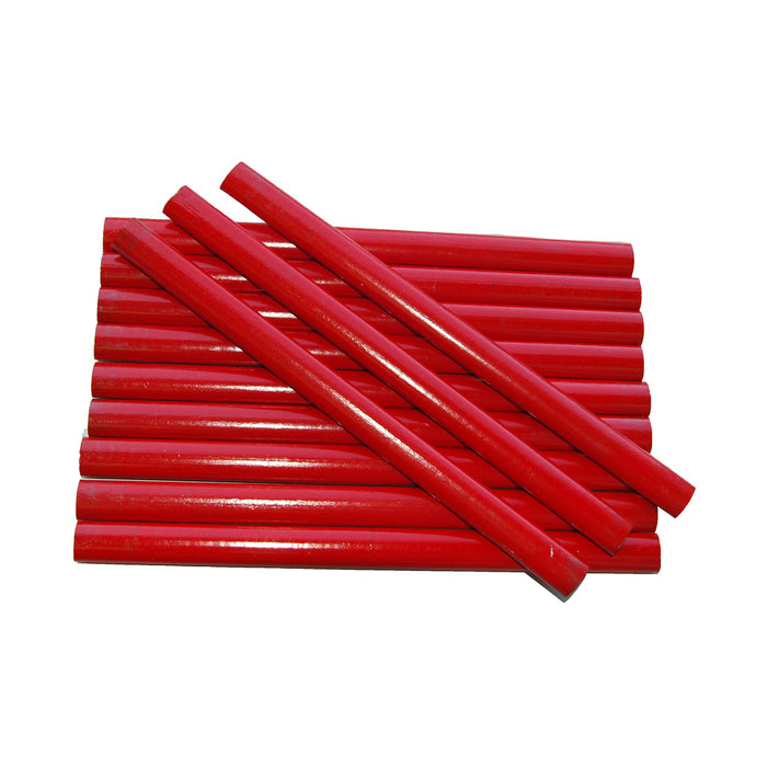Matite da Lavoro Rosse per Muratore Carpentiere Falegname Set 12 Pz