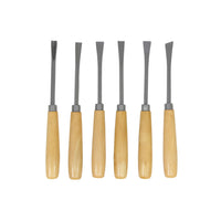 Sgorbie per Legno Scalpelli da Incisione Set da 6 Pz Masidef