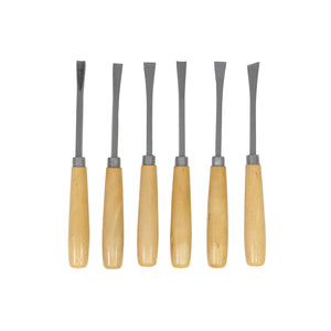 Sgorbie per Legno Scalpelli da Incisione Set da 6 Pz Masidef