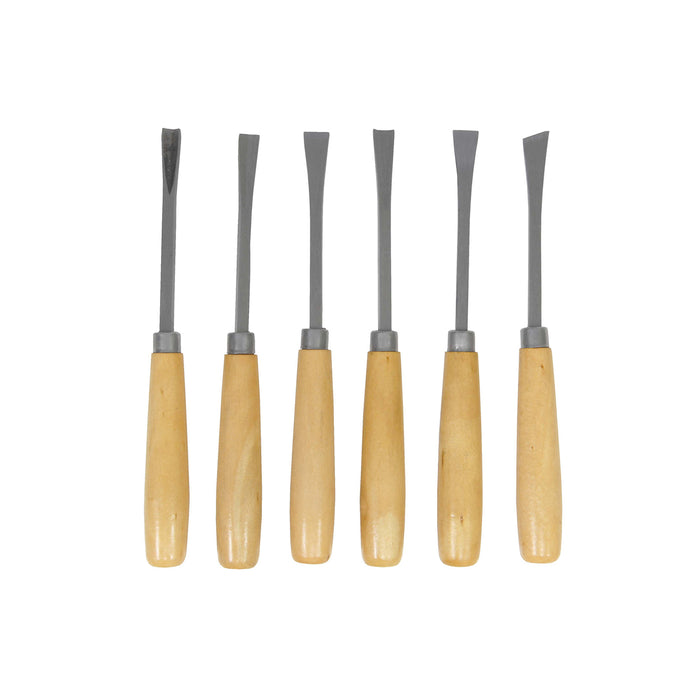 Sgorbie per Legno Scalpelli da Incisione Set da 6 Pz Masidef