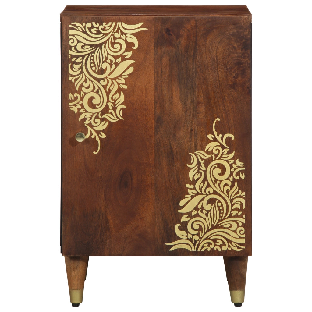 Armadio per bagno 38x33x58 cm in legno massello di mango