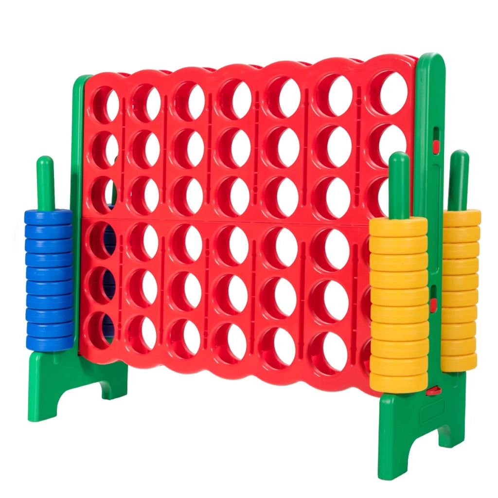 Gioco gigante Forza Quattro 120 x 42 x 104 cm migliora la coordinazione facile da montare plastica rossa 20_0013316