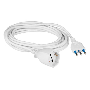 PROLUNGA 3 MT  SPINA 10/16A E PRESA TRIVALENTE 10/16A 2P+T DI POLY POOL