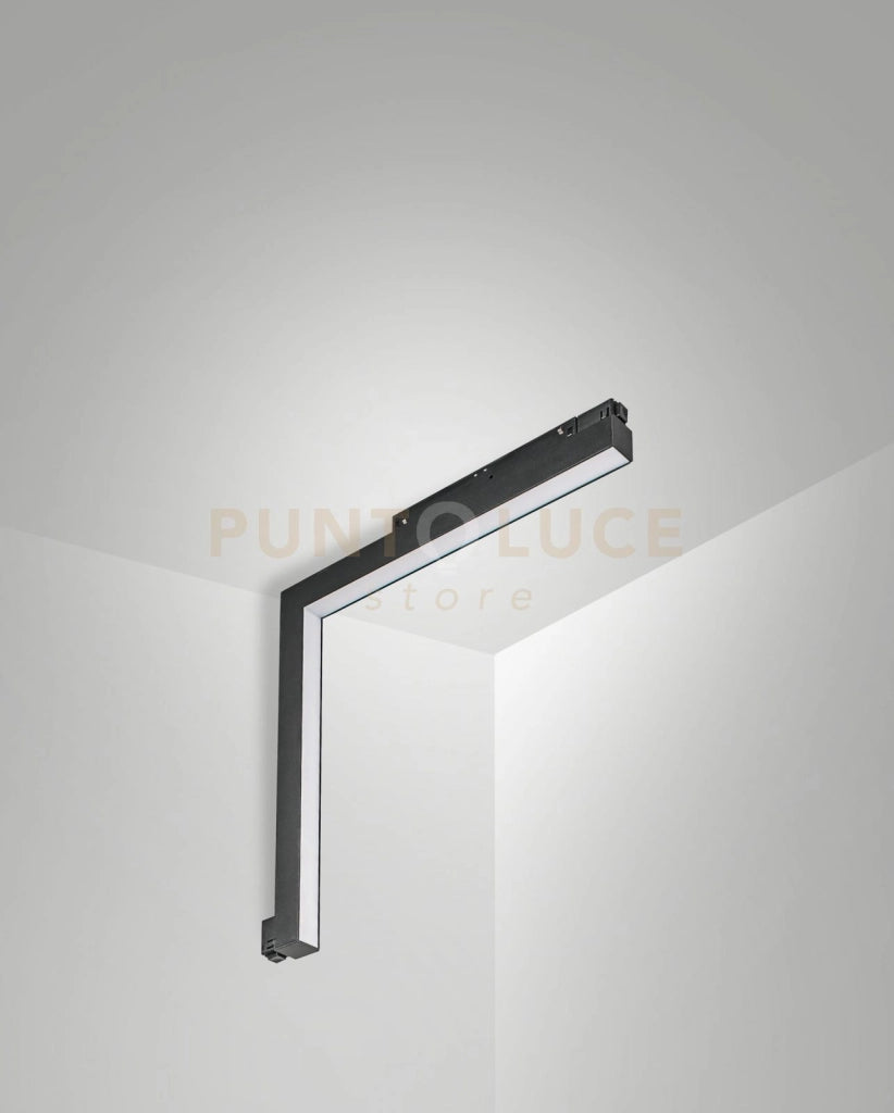 ERMES ANGOLO INTERNO NERO 2700K 2236LM 20W OPALE DIMMERABILE DALI