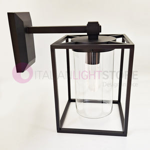DOMUS NERO Lampada da Parete per Esterni Design Vintage