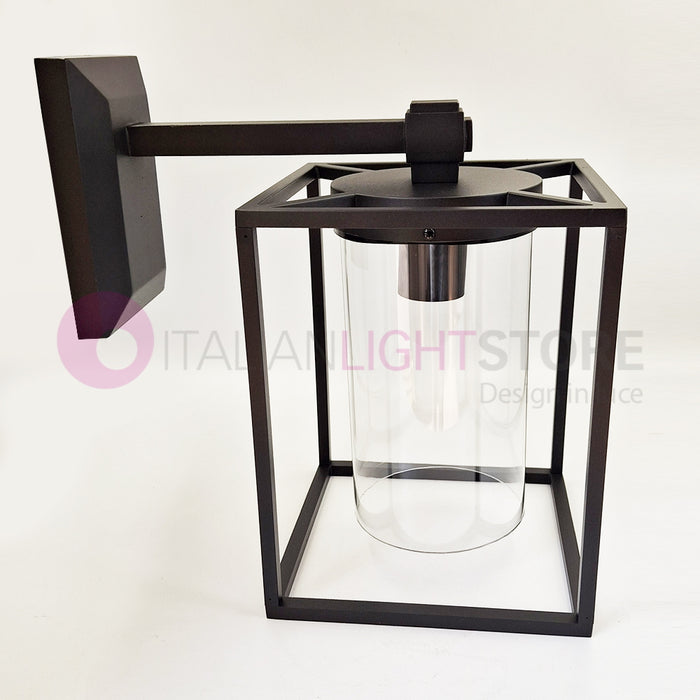 DOMUS NERO Lampada da Parete per Esterni Design Vintage
