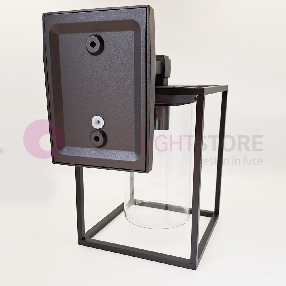 DOMUS NERO Lampada da Parete per Esterni Design Vintage