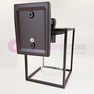 DOMUS NERO Lampada da Parete per Esterni Design Vintage