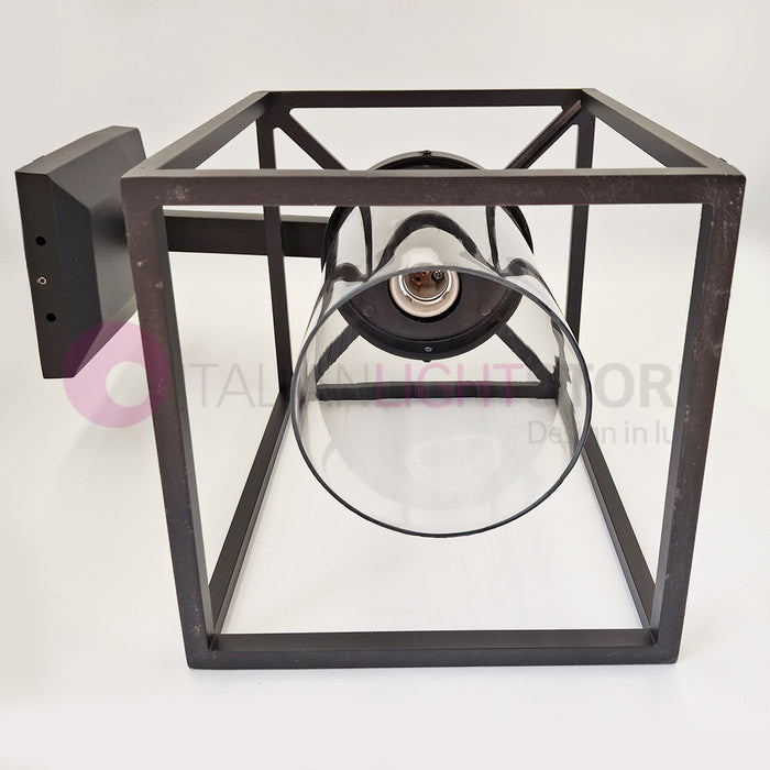 DOMUS NERO Lampada da Parete per Esterni Design Vintage