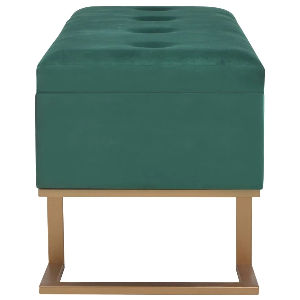 Panca con vano contenitore 105 cm velluto verde 02_0010732