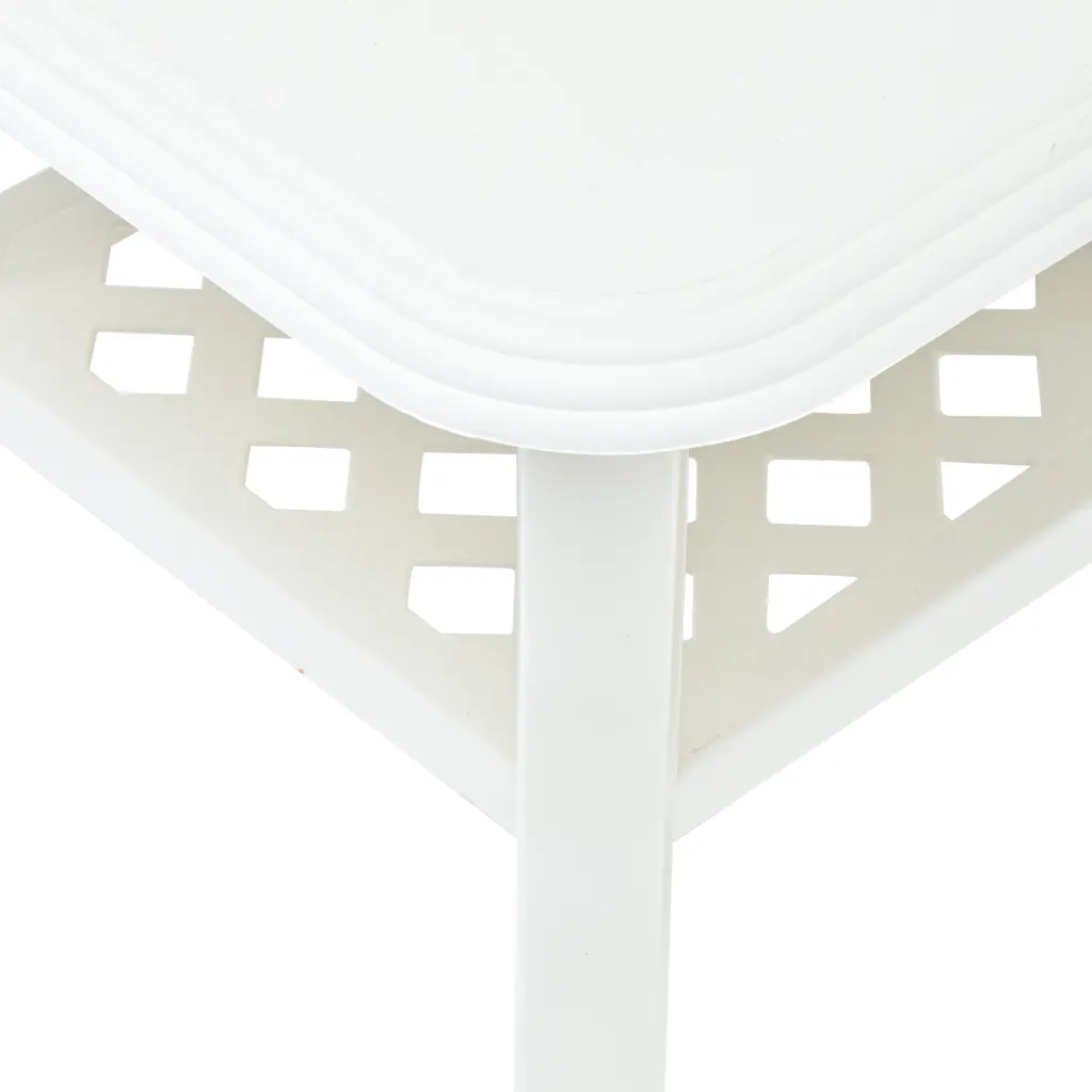 Tavolino da Salotto Bianco 90x60x46 cm in Plastica 48793