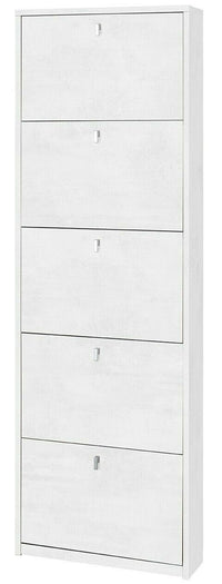 KIT SCARPIERA 5 ANTE A RIBALTA H190 L63 P18 Cm FINITURA OBIANCO OSSIDO SARMOG Sk555k