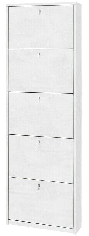 KIT SCARPIERA 5 ANTE A RIBALTA H190 L63 P18 Cm FINITURA OBIANCO OSSIDO SARMOG Sk555k