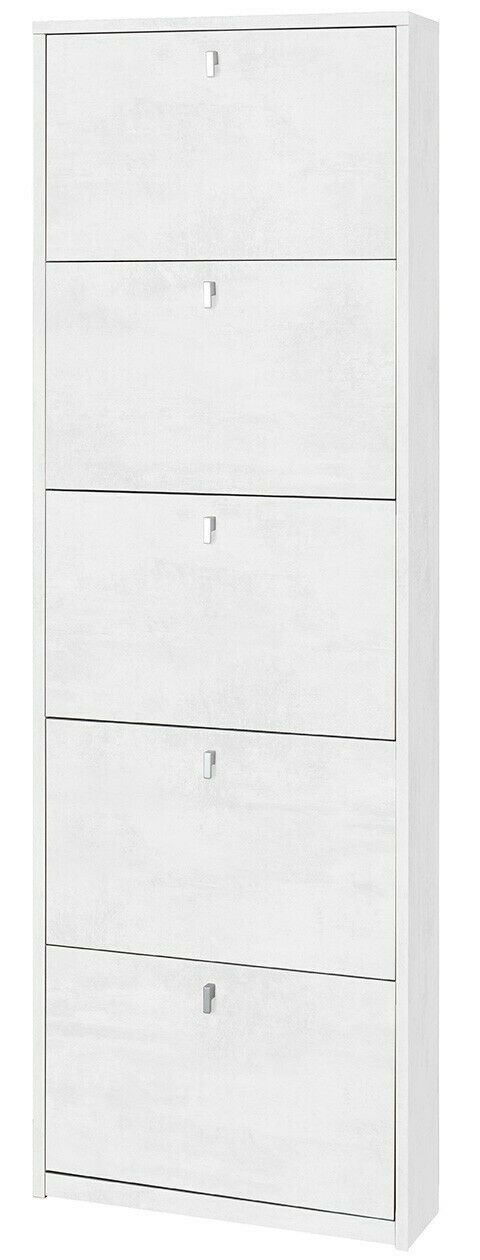 KIT SCARPIERA 5 ANTE A RIBALTA H190 L63 P18 Cm FINITURA OBIANCO OSSIDO SARMOG Sk555k