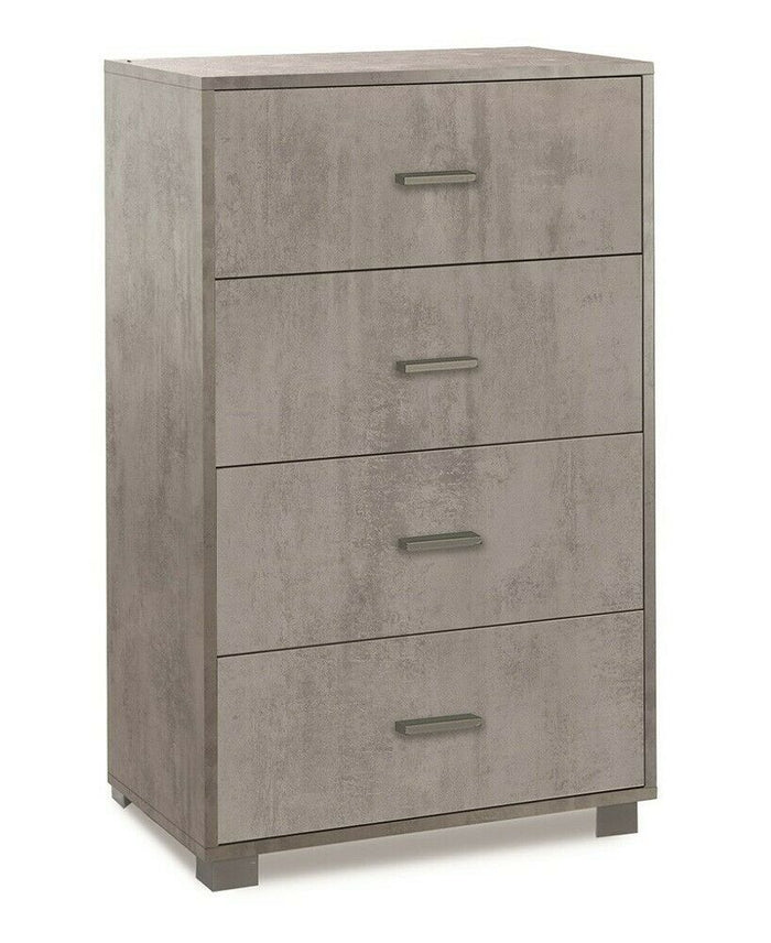 Mobile cassettiera 4 cassetti H110 L71 P41 colore Cemento 774k Sarmog