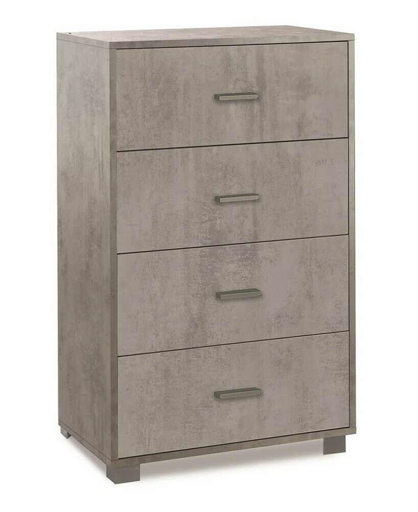 Mobile cassettiera 4 cassetti H110 L71 P41 colore Cemento 774k Sarmog