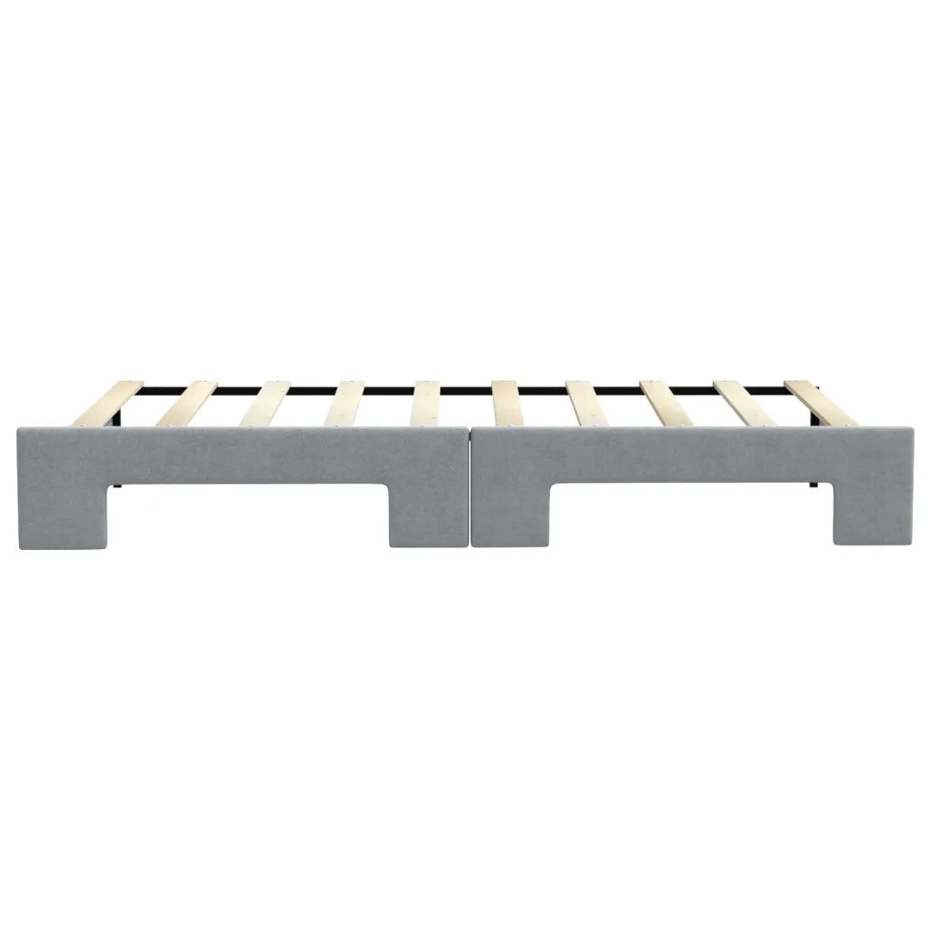 Divano letto | Sof¨¤ letto | Letto singolo Estraibile Grigio Chiaro 90x190 Tessuto