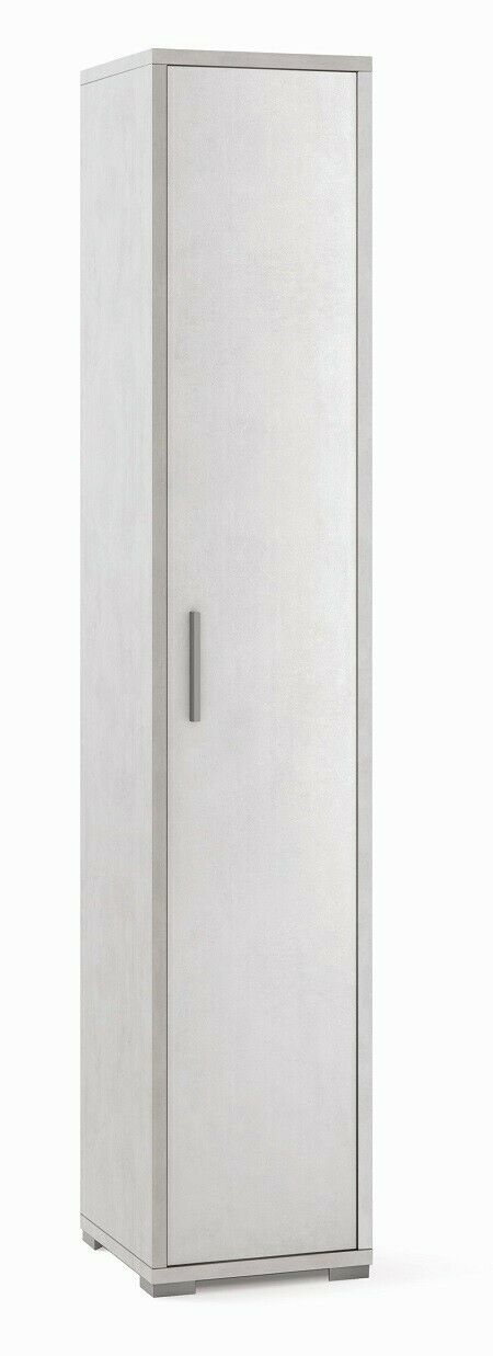 Mobile Colonna 1 Anta H199 L39 P41 Cm colore Bianco Ossido Db384k Sarmog