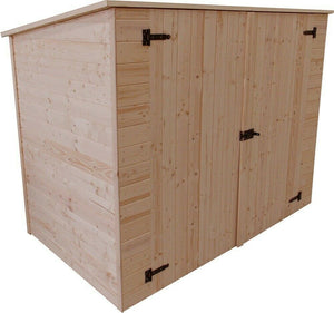 CASETTA FORESTA MOD. EDEN IN LEGNO MASSELLO A PANNELLI PER BICICLETTE 200X120 CON  PAVIMENTO